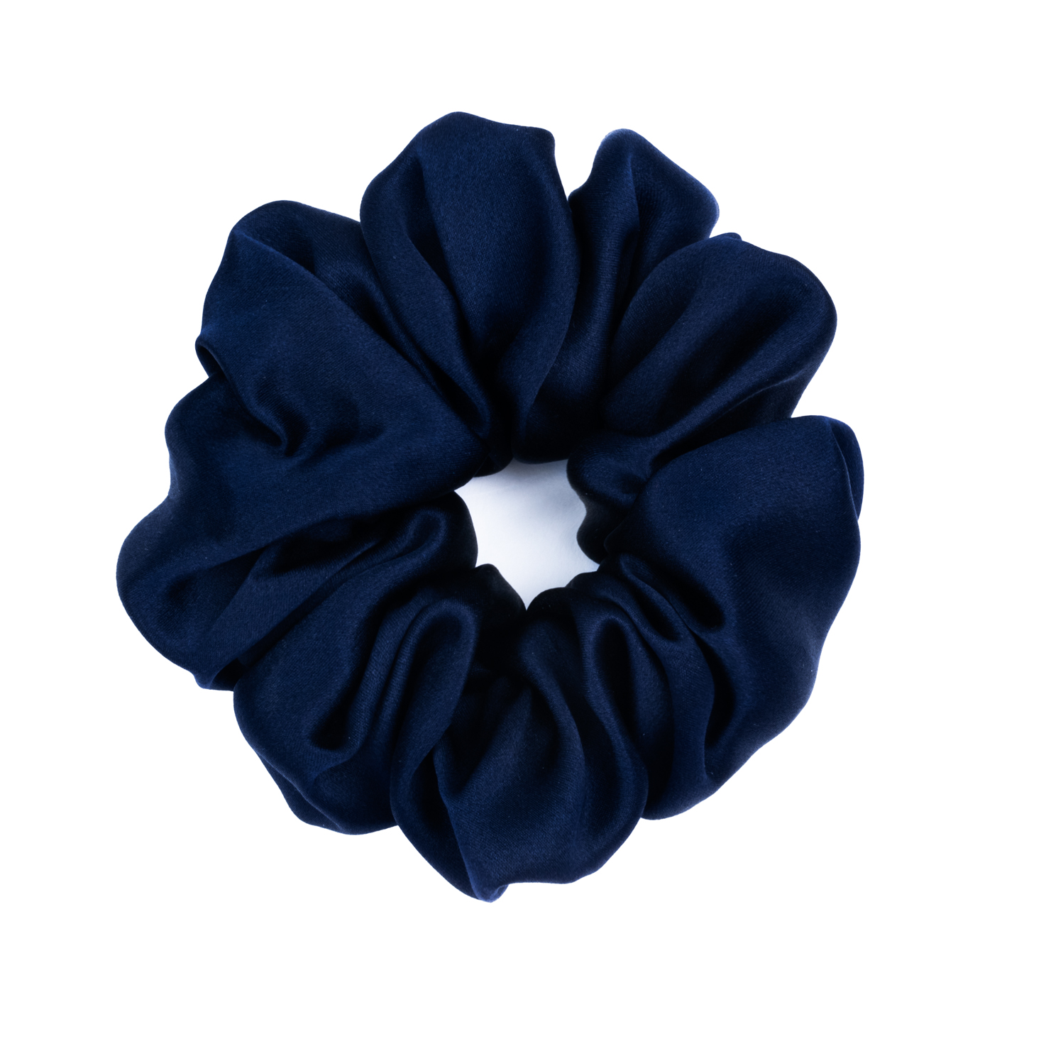 Navy - Puree Silk Scrunchie