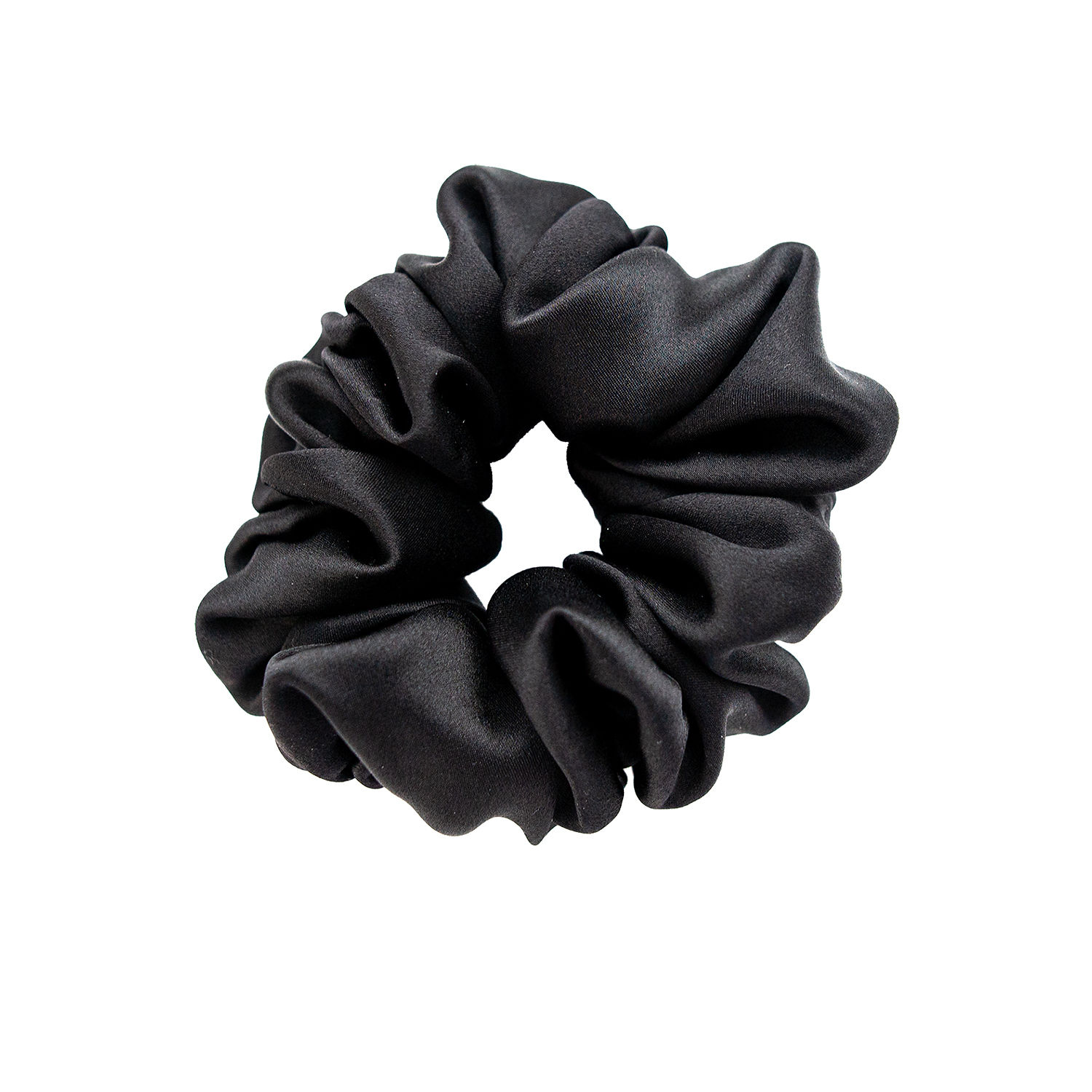 Black - Puree Silk Scrunchie